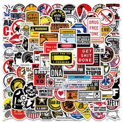 98PCS Funny Hard Hat and Construction Worker Stickers (Online Order Only)