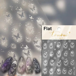 Dreamy Chic Butterfly Flower Bowknot Square Rhinestone Crystal 5D Self Adhesive Nail Art Stickers Fantasy Shiny Manicure Decals (ONLINE ORDER ONLY)