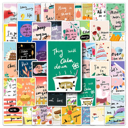 Motivational Quote Stickers: 10/30/50pcs Inspirational Decals for Office & Study (ONLINE ORDER ONLY)