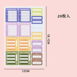 Loose-Leaf Notebook Handwritten Labels Indicate White And Blue Color Stickers Letter Stickers Sticky Notes Index Stickers (Online Order Only)
