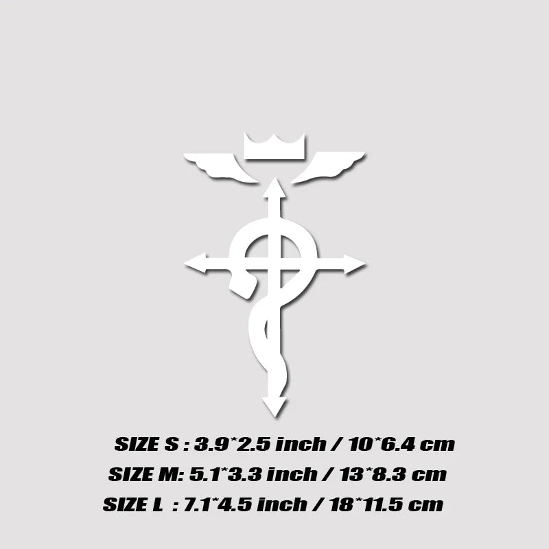 Alchemy Ed’s Coat Symbol Sticker,creative&Unique decal for cartoon fans,high quality sticker for cars trucks motorcycles &laptop (ONLINE ORDER ONLY)