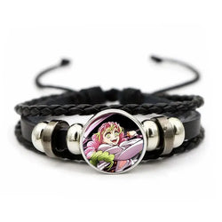 Demon Slayer Bracelet: Tanjiro & Nezuko Leather Charm (ONLINE ORDER ONLY)