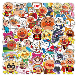 Anpanman Stickers 10/30/50PCS Cute Decals for Kids Toys, Fridge, Laptop, Guitar, Car, Bike, Skateboard (Online Order Only)