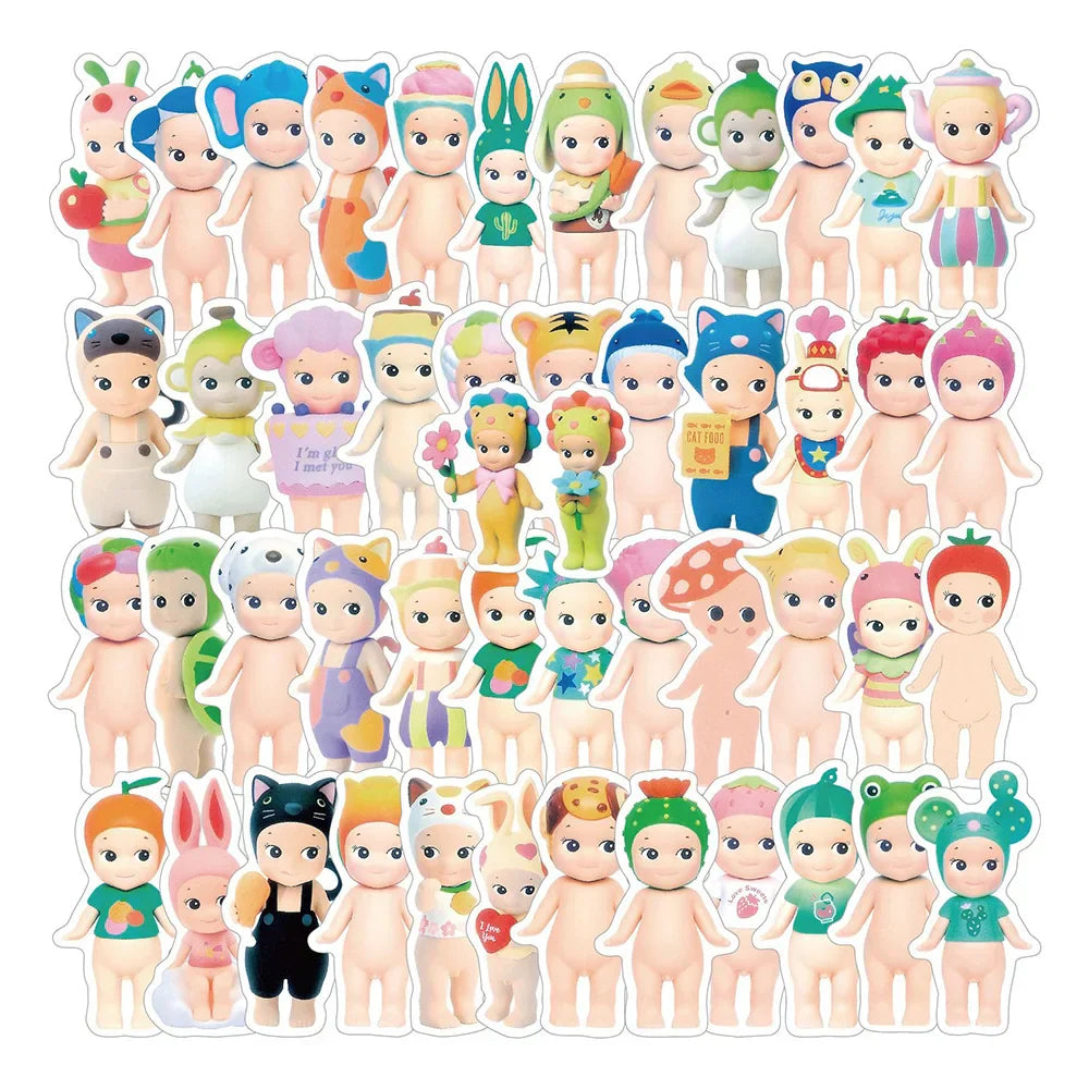 Sonny Angel Christmas Doll Stickers Kawaii Cartoon Decals Scrapbook Laptop Guitar Kids Gifts (ONLINE ORDER ONLY)