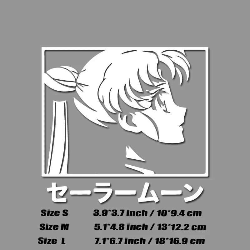 Moon Sailor anime decal,creative&fashion decal with high quality for car windows,good for female driver,For a Unique look! (ONLINE ORDER ONLY)