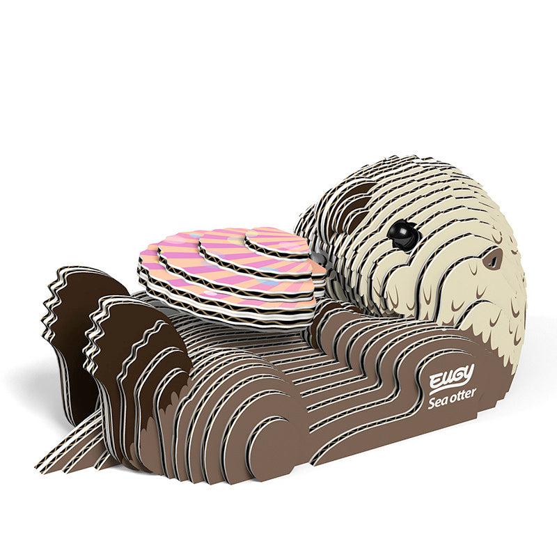 Sea Otter 3D Cardboard Model Kit Eugy (ONLINE ORDER ONLY)