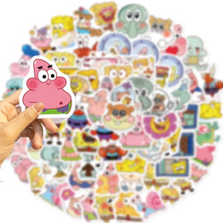 10/30/50/95PCS Spongebob Squarepants Stickers Kawaii Graffiti Decals Scrapbook Luggage Laptop Guitar Bike Cartoon Sticker Toys (ONLINE ORDER ONLY)