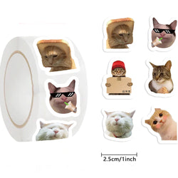 100-500pcs Cartoon Meme Cat Stickers For School Reward Stickers Classroom Decoration Encouragement Sticker For Student Teacher (ONLINE ORDER ONLY)