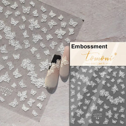 Dreamy Moon Star Cloud Butterfly Starrylight Rhinestone 5D Soft Embossed Relief Nail Art Sticker 3D Decal Decoration Manicure (ONLINE ORDER ONLY)