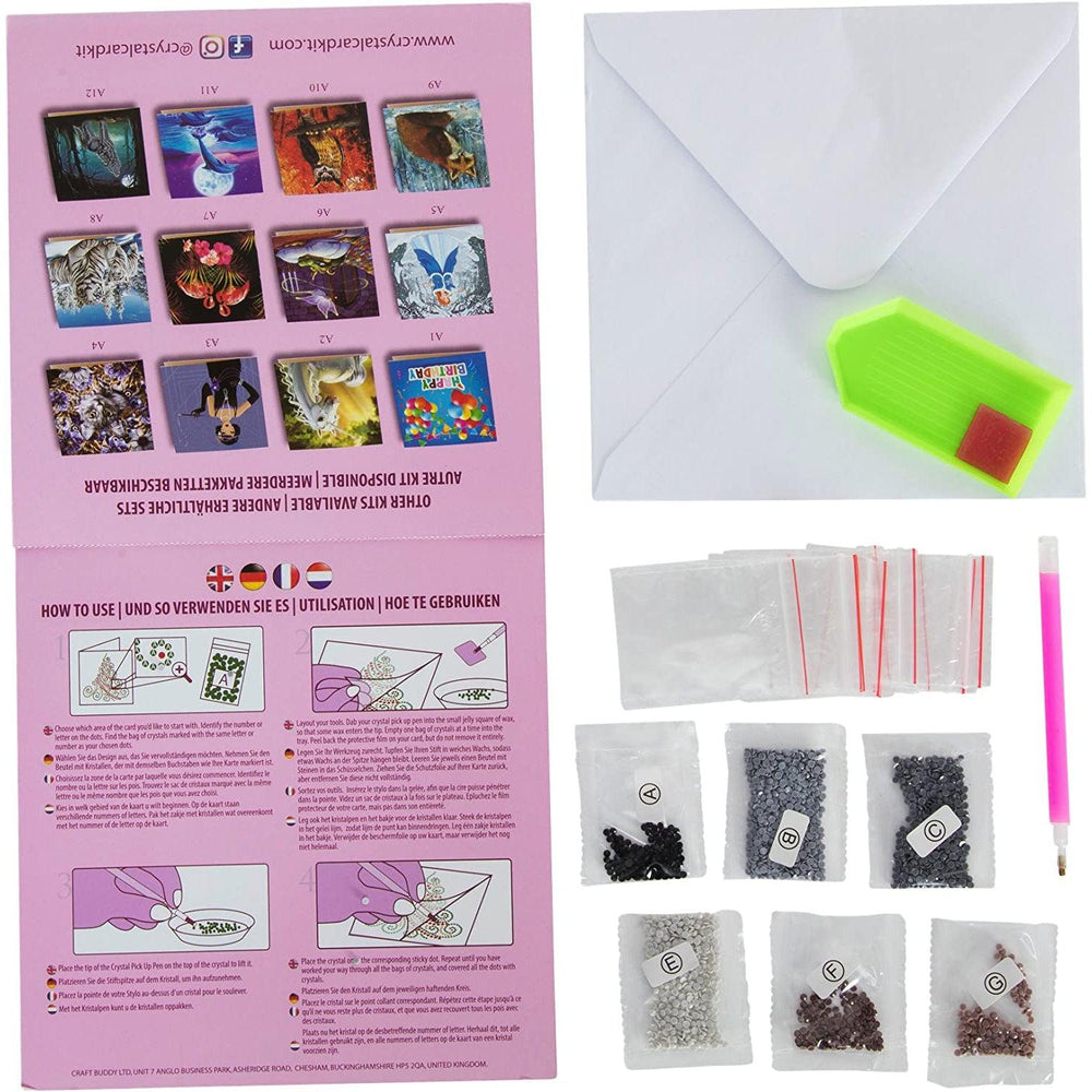 Seahorse Crystal Art Card Kit Craft Buddy (ONLINE ORDER ONLY)