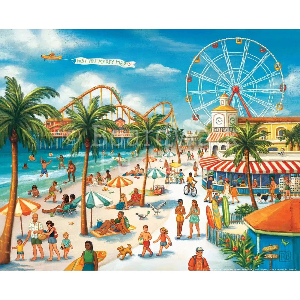 Seaside Carnival 500 Piece Jigsaw Puzzle Boardwalk (ONLINE ORDER ONLY)