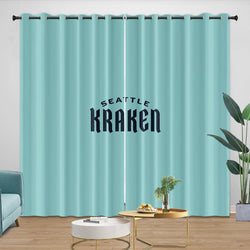 Seattle Kraken Curtains Blackout Window Drapes Room Decoration (Online Order Only)