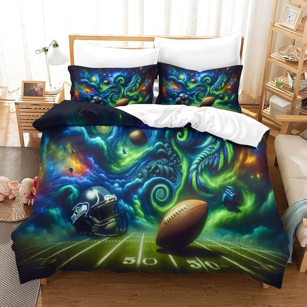 Seattle Seahawks Bedding Set Duvet Cover Without Filler (Online Order Only)