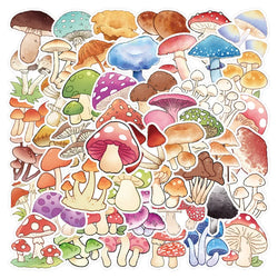 Cartoon Mushroom Stickers for Kids - Laptop, Phone, Fridge, Notebook Decals (10/30/51PCS) (Online Order Only)