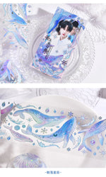 3Pcs Jellyfish Rose Butterfly Laser Sticker DIY Scrapbooking Happy Planning Photo Album Deco Stickers Art Kawaii Stationery (ONLINE ORDER ONLY)