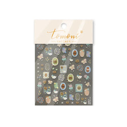 Bear Star Bowknot  Duck Cherry House Mini Flower Butterfly Line Bow Tie Apple Gird Cute Chic Nail Art Stickers Manicure Decals (ONLINE ORDER ONLY)