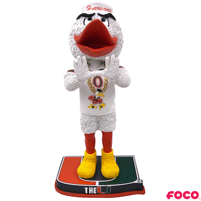 Miami Hurricanes Turnover Chain Bobblehead (ONLINE ORDER ONLY)