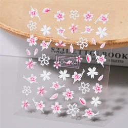 1 Sheet 5D Embossed Nail Art Stickers Graffiti Heart Flower Design Nail Art Decals Self-Adhesive DIY Manicure Nail Art Supplies* (ONLINE ORDER ONLY)