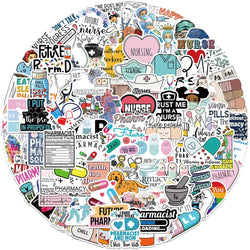 10/50/100Pcs/set Doctor Nurse TV Show Scrapbooking Stickers Decal for For Guitar Laptop Luggage Car Fridge Graffiti Sticker (ONLINE ORDER ONLY)