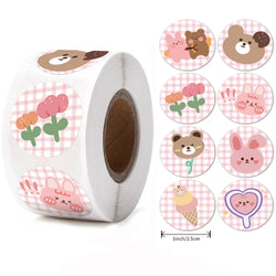 500pcs/roll Reward Stickers For Kids Children Kindergarten School Encouragement Students Games Toy Animals Stationery Labels (ONLINE ORDER ONLY)