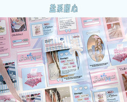 30Pcs Korean Ins Cute Girl Heart Scrapbooking Stickers Hand Account Idol Card Album DIY Phone Deco Material Stationery Sticker (ONLINE ORDER ONLY)