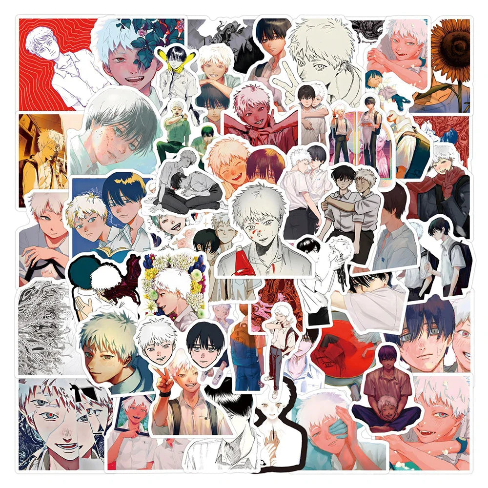 50pcs The Summer Hikari Died Stickers Cool Yoshiki Hikaru Sticker Laptop Bike Skateboard Suitcase Bike Aesthetics Decals (ONLINE ORDER ONLY)