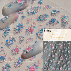 Yunjin Brocade Shawl Tassel Pendant Traditional Chinese Costumes and Ornaments Self Adhesive Nail Art Stickers Manicure Decals (ONLINE ORDER ONLY)