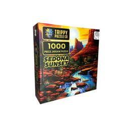 Sedona Sunset 1000 Piece Jigsaw Puzzle Trippy