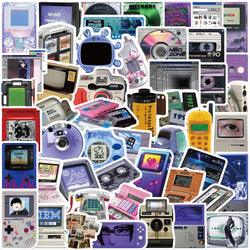 Retro Disk Graffiti Stickers for Guitar Laptop Phone Luggage Helmet Skateboard Car (Online Order Only)