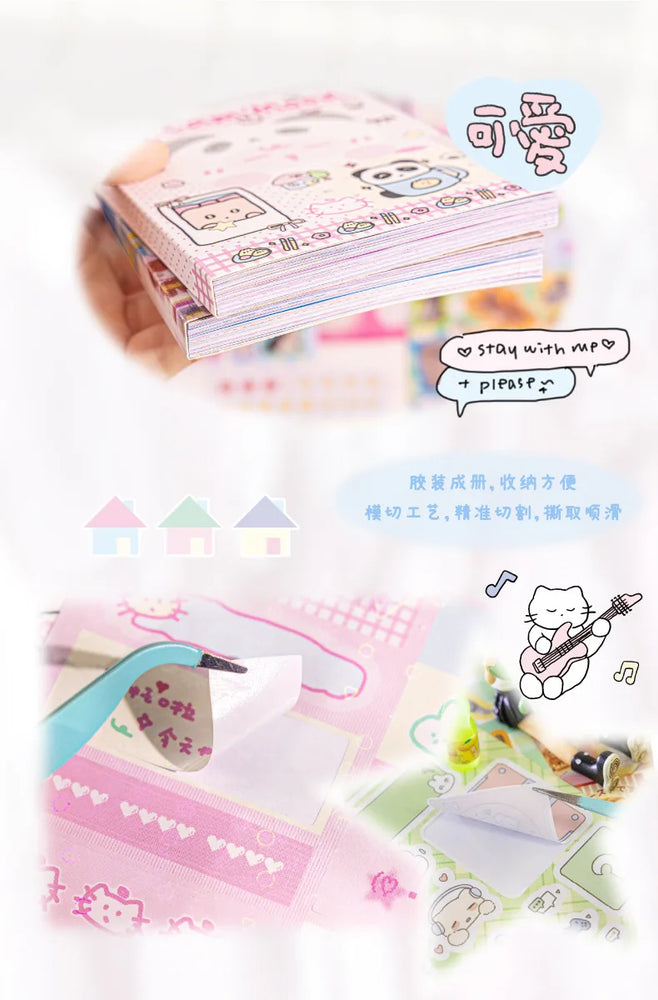 50Pcs Y2K Cute Cut Film Sticker Book for Phone Camera Luggage Journal  DIY Collage Sticker Kawaii Decoration Sticker Gift (ONLINE ORDER ONLY)