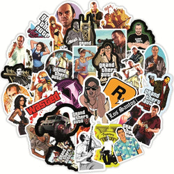 10/30/50PCS Game GTA Stickers DIY Motorcycle Travel Luggage Skateboard Kids Toy Graffiti Cartoon Waterproof Sticker Cool Decals (ONLINE ORDER ONLY)