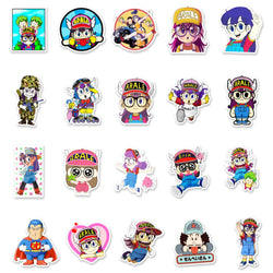 10/50Pcs Cartoon Kawaii Creative Cute A La Le Stickers for Mobile Phone Laptop Luggage Skateboard Stickers Kids Toy (Online Order Only)