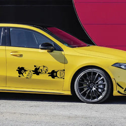 Anime Car Stickers External Accessories For Door Donnet Fashion Stickers Creative Sport PVC Vinyl Decals (ONLINE ORDER ONLY)