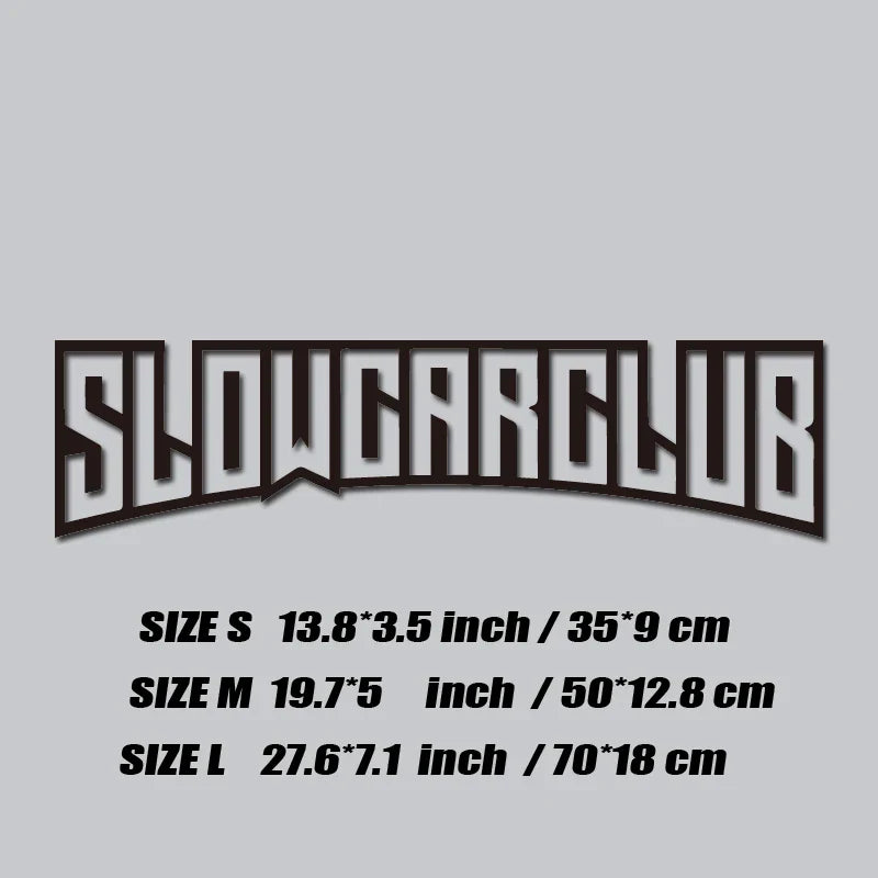 JDM decal"SLOW CAR CLUB",creative&fashion high quality sticker for cars trucks !For a Unique look (ONLINE ORDER ONLY)