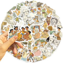 50pcs Fluffy Holiday and Funny Animals Stickers For Water Bottles Laptop Skateboard Computer Vinyl Waterproof Stickers (Online Order Only)