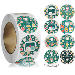 500pcs/roll Animals Stationery Labels Cute Reward Stickers For Kids Children Kindergarten School Students Games Toy (ONLINE ORDER ONLY)