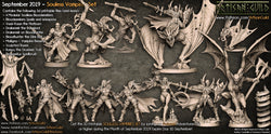 3D Printed Artisan Guild Maligna Vampire Beauty Soulless Vampires Set 28mm 32mm (Online Only)