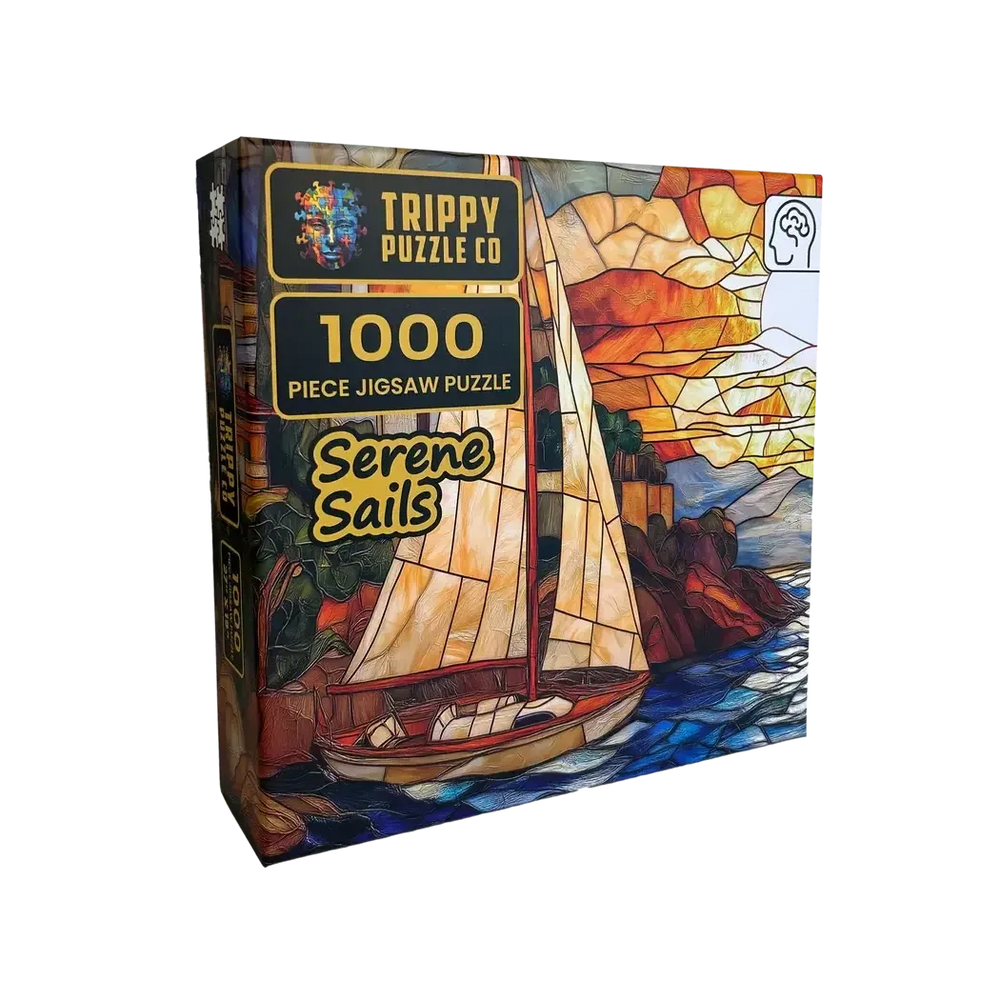 Serene Sails 1000 Piece Jigsaw Puzzle Trippy