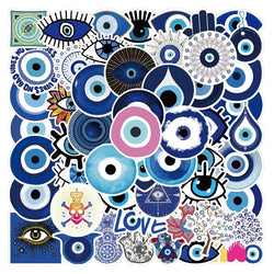 Evil Eye Stickers Pack for Guitar Laptop Phone Luggage Notebook Skateboard (Online Order Only)