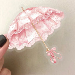 50PCS Cartoon Pink PET Sticky Sticker Aesthetic Korean Stationery DIY Decoration Scrapbooking School Supplies for Kids (ONLINE ORDER ONLY)