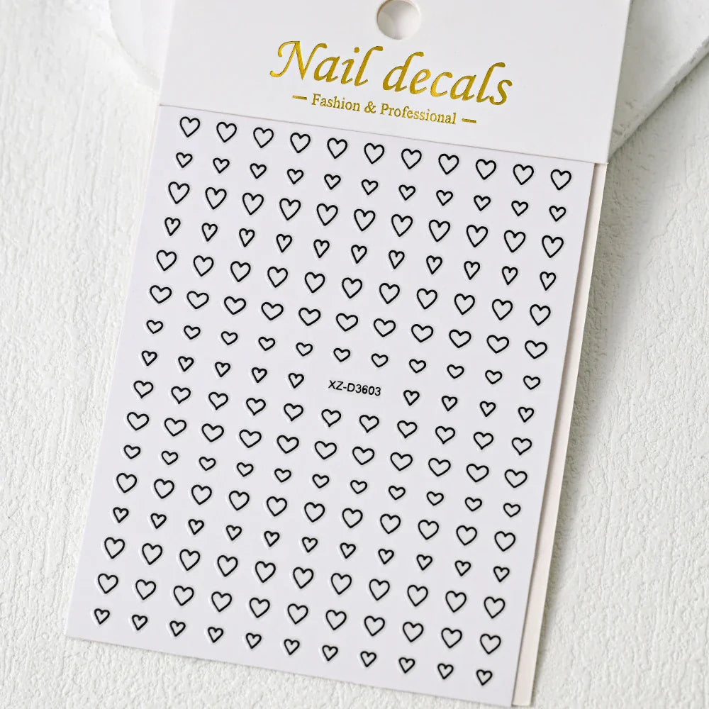1Sheet Laser Star Nail Stickers 3D Metallic Mirror Gold/Silver Irregular Star Manicure Decals Y2K Self Adhesive Nails Decoration (ONLINE ORDER ONLY)