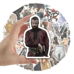 10/50Pcs American TV Series Vikings Stickers Decals Laptop Car Phone Skateboard Bike Fridge Notebook Waterproof Sticker Kid Toy (ONLINE ORDER ONLY)