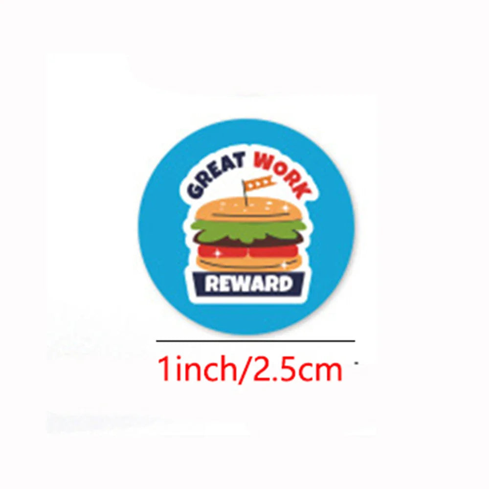 100-500Pcs Reward Stickers Cute animals Motivational Stickers for Kids toys School Reward Students Teachers Stationery Labels (ONLINE ORDER ONLY)