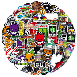 Cool Skateboard Stickers Pack: Suitcase, Laptop, Car, DIY Decals (ONLINE ORDER ONLY)