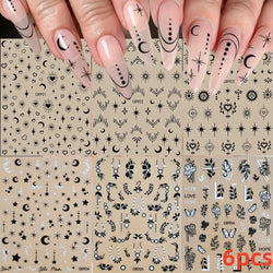 5/8Pcs 3D Hawaiian Flowers Nail Art Stickers Summer Decors with Tropical Leaves Slider Vibrant Pink & White Flowers for Parties* (ONLINE ORDER ONLY)