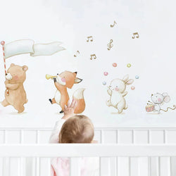 Boho Fruit Tree Wall Stickers Watercolor Kids Nursery Decals (Online Order Only)