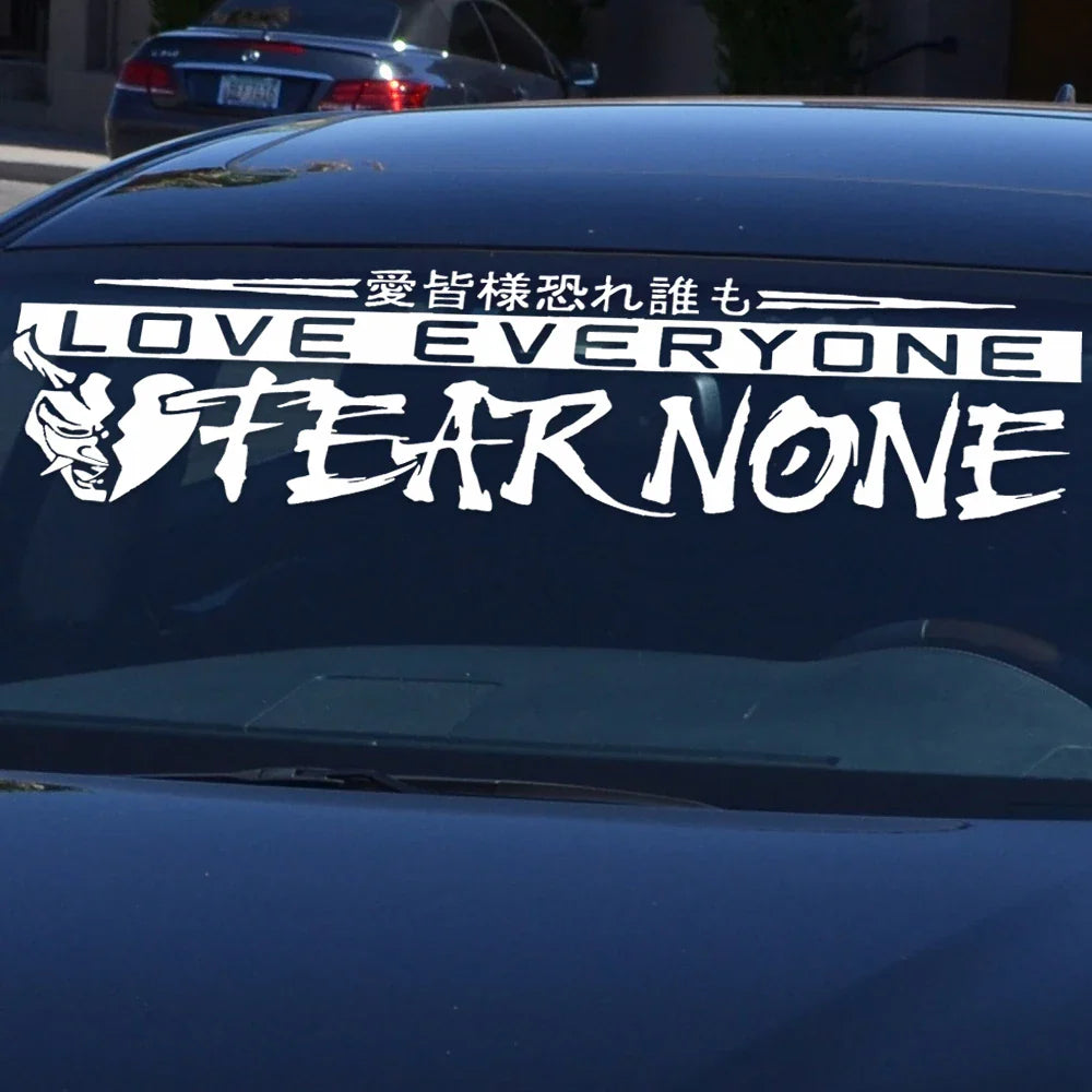 Love Everyone JDM Car Stickers for Drift Stance Anime Sticker Dream Build Escape After The File Glass Decoration Vinyl Decals (ONLINE ORDER ONLY)