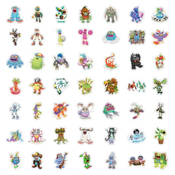 10/30/50PCS My Singing Monster Stickers Game Cute Cartoon Decals Toy DIY Notebook Laptop Phone Skateboard Car Kids Sticker Gift (ONLINE ORDER ONLY)