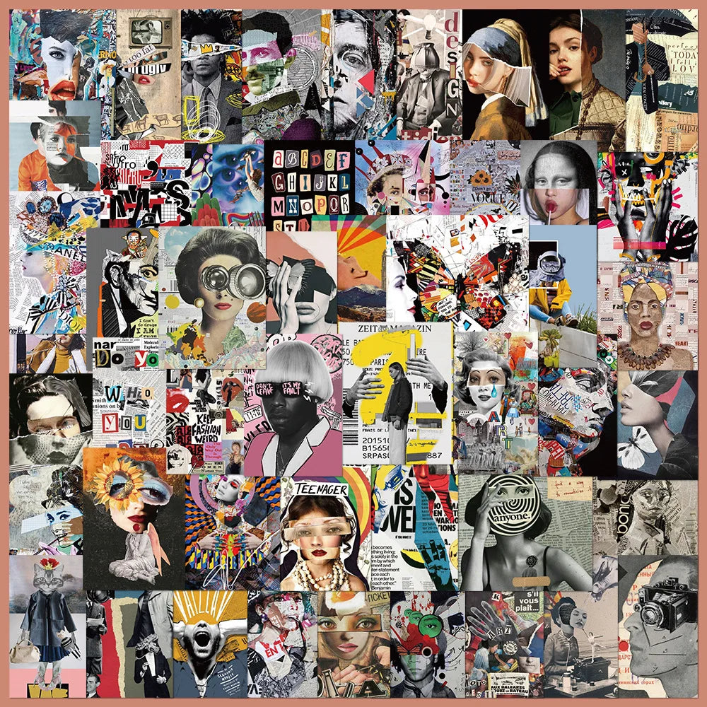 50pcs Modern Art Graffiti Sticker Pack for Wall and Room Decoration (ONLINE ORDER ONLY)
