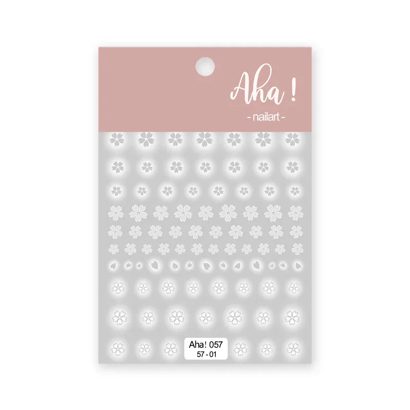 1pc Cute White Cloud Nail Stickers Ultra Thin Nail Art Stickers Self Adhesive Decals Star Moon/Flower/Clouds Kawaii Nail Decals (Online Order Only)